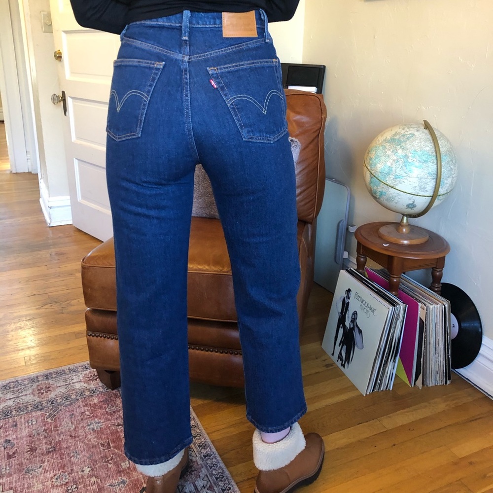 LEVI’S Ribcage Straight jeans - dark wash